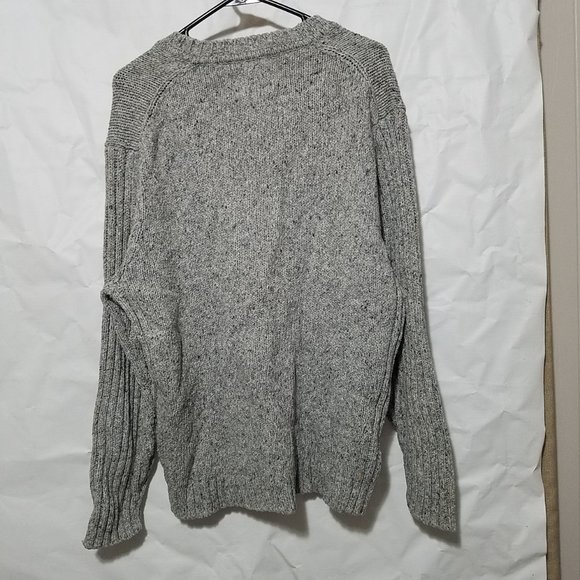 Woolrich Woolen Mills gray wool blend sweater men's size large 13039 - Picture 3 of 9